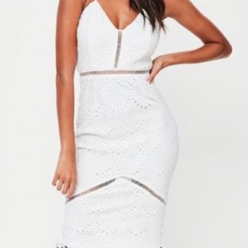 Missguided white lace dress, XS, like new